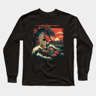 The Dragon off Kanagawa Long Sleeve T-Shirt